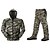 cheap Hunting Clothing-Men&#039;s Unisex Hunting Jacket with Pants Outdoor Windproof Quick Dry Breathable Wear Resistance Spring Summer Camo / Camouflage Clothing Suit Polyester Camping / Hiking Hunting Fishing Jungle camouflage