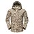 cheap Hunting Clothing-Men&#039;s Hoodie Jacket Outdoor Thermal Warm Waterproof Windproof Fleece Lining Fall Winter Spring Camo Coat Top Cotton Camping / Hiking Hunting Fishing Green / Black Black Yellow / Breathable