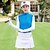 abordables Golf-Mujer Golf Camiseta Cremallera Superior Manga Larga Transpirable Secado rápido Suave Deportes Al aire libre Otoño Invierno Primavera Algodón Media Cremallera Amarillo Azul cielo Azul Oscuro