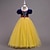cheap Movie &amp; TV Theme Costumes-Princess Flapper Dress Dress Party Costume Girls&#039; Movie Cosplay Cosplay Costume Party Yellow Red Blue Dress Christmas Children&#039;s Day New Year Polyester Organza