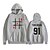 cheap Everyday Cosplay Anime Hoodies &amp; T-Shirts-Inspired by Louis Tomlinson 91 Cosplay Hoodie Polyester / Cotton Blend Graphic Prints Printing Hoodie For Women&#039;s / Men&#039;s