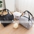 cheap Bags-Unisex Lunch Bag Oxford Cloth Solid Color Zipper Handbags Daily Outdoor White Black