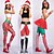 cheap Sport Athleisure-Women&#039;s Yoga Pants Tummy Control Butt Lift Breathable High Waist Fitness Gym Workout Running Tights Leggings Bottoms Christmas White+Red Red / Green Light Green Winter Sports Activewear High