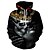 cheap Everyday Cosplay Anime Hoodies &amp; T-Shirts-Inspired by Cosplay Skull Plush Fabric Cosplay Costume Hoodie Printing Harajuku Graphic 3D Hoodie For Men&#039;s / Women&#039;s