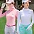 abordables Golf-Mujer Golf Camiseta Manga Larga Transpirable Secado rápido Suave Deportes Al aire libre Otoño Invierno Primavera Algodón Color sólido Negro Azul Rosa / Elástico