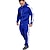 cheap Tops-Men&#039;s Patchwork 2 Piece Tracksuit Sweatsuit Casual Long Sleeve Winter Breathable Sweat wicking Fitness Gym Workout Running Sportswear Activewear Solid Colored Black Grey Dark Blue / Hoodie / Full Zip