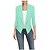 billige Blazere til damer-kvinners cardigan work office blazer ensfarget revers langermet topp åpen front kort jakkefrakk (svart, xxxl)
