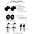 cheap Others-6 Pairs Stainless Steel Stud Earrings for Women Mens Black Stud Hoop Huggie Cross Earrings Punk Style Goth Earrings Set