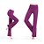 abordables Pantalones de yoga y pololos-Mujer Pantalones de yoga Alta cintura Ajustado a la Bota De campana Estiramiento de 4 maneras Secado rápido Dispersor de humedad Púrpura Cscuro Azul cielo Rosa Zumba Aptitud física Entrenamiento de