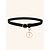 abordables Belts-Mujer Cinturón de Cintura Fiesta Calle Uso Diario Festivos Negro Cinturón Color puro / Trabajo / Perla Artificial / Básico / Otoño / Invierno
