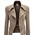 cheap Jackets-Women&#039;s Jacket Fall Regular Coat Jacket Long Sleeve Solid Color Wine Red Yellow