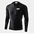 cheap Wetsuits, Diving Suits &amp; Rash Guard Shirts-SABOLAY Men&#039;s Rash Guard Sun Shirt Stretchy SPF50 UV Sun Protection Breathable Front Zip Long Sleeve - Patchwork Swimming Surfing Snorkeling Spring &amp;  Fall Summer / Quick Dry / Ultraviolet Resistant