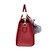 preiswerte Taschen-Damen Taschen PU-Leder Schulranzen Tasche mit oberem Griff Reißverschluss Volltonfarbe Alltag Handtaschen Schwarz Purpur Rote Grau