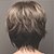 abordables Pelucas sintéticas-peluca sintética rizada recta corte pixie peluca pelo corto diseño de moda para mujer exquisito cómodo rubio / marrón