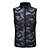 cheap Hunting Clothing-Men&#039;s Hiking Vest / Gilet Outdoor Warm Ventilation Insulated Soft Fall Winter Spring Camo Top Polyester Sleeveless Camping / Hiking Hunting Fishing Black Camouflage Royal Blue