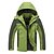 cheap Softshell, Fleece &amp; Hiking Jackets-Men&#039;s Waterproof Hiking Jacket Rain Jacket Hiking Windbreaker Outdoor Thermal Warm Waterproof Windproof Breathable Outerwear Raincoat Top Fishing Climbing Camping / Hiking / Caving Army Green Red