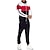cheap Running &amp; Jogging Clothing-Men&#039;s 2 Piece Full Zip Tracksuit Sweatsuit Street Casual 2pcs Winter Long Sleeve Thermal Warm Fitness Gym Workout Running Active Training Jogging Sportswear Normal Black Red Activewear Micro-elastic