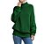 billige Sweaters-Dame Bluse Helfarve St. Patrick&#039;S Dag Langærmet Sweater Cardigans Højhalset Flåde Vinrød Militærgrøn