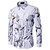 preiswerte Herrenhemden-Herrenhemd Langarm grafischer Kragen Hochzeit Party Tops Sportswear Colorblock sexy