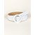 abordables Belts-Sur les Hanches Soirée Plein Air Quotidien Ceinture Femme Couleur monochrome Blanc / Travail / basique / L&#039;autume / L&#039;hiver / Printemps