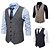cheap Cosplay &amp; Costumes-Vintage 1920s Masquerade Vest Waistcoat Outerwear The Great Gatsby Groomsmen Men&#039;s Slim Fit Halloween Wedding Wedding Guest Event / Party Vest