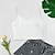 economico Tops &amp; Blouses-Per donna Corpetti Top corto Semi-lungo Liscio Colorato a macchie Essenziale Top Bianco e nero Bianco Nero / Corto