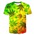 billige Løpe- og joggeklær-weed leaf t shirt sommer kort erme menn kvinner 3d t-skjorter morsom streetwear camisetas tee shirt homme