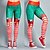 cheap Running &amp; Jogging Clothing-Women&#039;s Running Tights Leggings Compression Pants Street Base Layer Bottoms Spandex Winter Fitness Gym Workout Running Training Exercise Tummy Control Butt Lift Breathable Sport 3D Christmas Red and