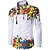 cheap Men&#039;s Shirts-Men&#039;s Shirt Long Sleeve Graphic Collar  Wedding Party Tops Sportswear Color Block Sexy