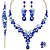abordables Others-Collier élégant boucles d&#039;oreilles mariée en cristal autrichien ensembles de bijoux mariées accessoires de costume de mariage cadeaux pour les femmes