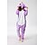 cheap Kigurumi Pajamas-Adults&#039; Kigurumi Pajamas Pony Unicorn Onesie Pajamas Flannel Toison White / Purple / Purple Cosplay For Men and Women Animal Sleepwear Cartoon Festival / Holiday Costumes / Leotard / Onesie