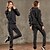 cheap Running &amp; Jogging Clothing-Women&#039;s 2 Piece Full Zip Sauna Suit Tracksuit Activewear Set Athletic Athleisure Winter Long Sleeve Elastane Moisture Wicking Quick Dry Weight Loss Fitness Gym Workout Running Jogging Sportswear