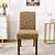 cheap Slipcovers-1 Piece Stretch Removable Washable Short Dining Chair Covers With Knitted Jacquard , Dining Room Chair Protector Seat Slipcover for Hotel,Banquet,Wedding,Party