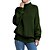 preiswerte Pullover-Damen Pullover Volltonfarbe St. Patricks Day Langarm Pullover Strickjacken Stehkragen Marineblau Weinrot Armeegrün