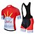 cheap Cycling Clothing-21Grams® Men&#039;s Cycling Jersey with Bib Shorts Cycling Jersey with Shorts Short Sleeve - Summer Polyester Black Red Black+White Color Block Funny Bike 3D Pad Breathable Quick Dry Reflective Strips