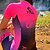 preiswerte Fahrradbekleidung-Damen Fahrradtriktot mit Fahrradhosen Triathlonanzug Kurzarm - Sommer Elasthan Polyester Rot Regenbogen Patchwork Fahhrad Atmungsaktiv Rasche Trocknung Tasche auf der Rückseite Schweißableitend