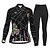 cheap Cycling Clothing-Women&#039;s Cycling Jersey with Tights Cycling Skirt Long Sleeve Mountain Bike MTB Road Bike Cycling Black Green Purple Bike Lycra Polyester Clothing Suit 3D Pad Breathable Ultraviolet Resistant Quick