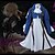 abordables Cosplay de Animes-violeta evergarden traje de cosplay para mujer traje de uniformes de anime, azul oscuro, pequeño