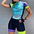 abordables Vêtements de cyclisme-Femme Maillot et Cuissard Velo Cyclisme Combinaison Triathlon Triathlon Manches Courtes VTT Vélo tout terrain Vélo Route Blanche Noir Vert Mosaïque Vélo Spandex Polyester Ensembles de Sport