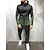 baratos Hoodies-Conjunto de moletom masculino com capuz com zíper completo e calça esportiva de patchwork quente (conjunto verde gradiente, m)