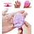 cheap Skin Care-facial cleansing brush,super soft silicone face cleanser massager brushes manual face scrubber handheld mat scrub exfoliating cleaner for sensitive delicate dry skin, hair brush (5 pack set)