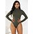 cheap Tops &amp; Blouses-Women&#039;s Bodysuit Zentai Jumpsuit Wine Almond ArmyGreen Long Sleeve Casual Date Turtleneck High Neck Fall &amp; Winter