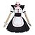 abordables Cosplay de Manga-Inspiré par NEKOPARA Chocolat Manga Costumes de Cosplay Japonais Costumes de Cosplay Halloween Robe Chaussettes Nœud papillon Pour Femme / Queue / Chapeau / Coiffure / Bracelet / Noeud Papillon