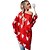 abordables Pulls-Pullover Maille Femme Tricoter Tricoté Col Ras du Cou Bloc de couleur manche longue Hiver Automne Bleu Rouge S M L