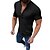 cheap Men&#039;s Shirts-Men&#039;s Linen Shirt Summer Shirt Beach Shirt Black White Blue Short Sleeve Solid Color Collar Casual Daily Clothing Apparel