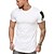 abordables T-Shirts-T-shirt athlétique de muscle de gymnastique pour hommes chemise de coton d&#039;entraînement de fermeture à glissière de mode Slim Fit haut d&#039;été à manches courtes