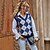 cheap Sweaters-Women&#039;s Vest Argyle Knitted Cotton Basic Long Sleeve Sleeveless Sweater Cardigans Fall Winter V Neck Royal Blue