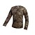 abordables Vêtements de chasse-Homme Tee shirt Randonnée Tee-Shirt de Chasse T-shirt de chasse camouflage camouflage Manches Longues Extérieur Printemps Eté Ultra léger (UL) 3D Séchage rapide Respirable Sommet 100 % Polyester