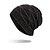 cheap Ski Wear-winter hats, unisex warm hat, skull cap, ski hat, knit hat slouchy beanies winter warm knit hat fleece lining (black, free size)