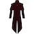 cheap Vintage Dresses-Vintage Gothic Medieval Steampunk Coat Masquerade Outerwear Prince Vampire Plague Doctor Nobleman Men&#039;s Solid Colored Halloween Party Adults&#039; Coat